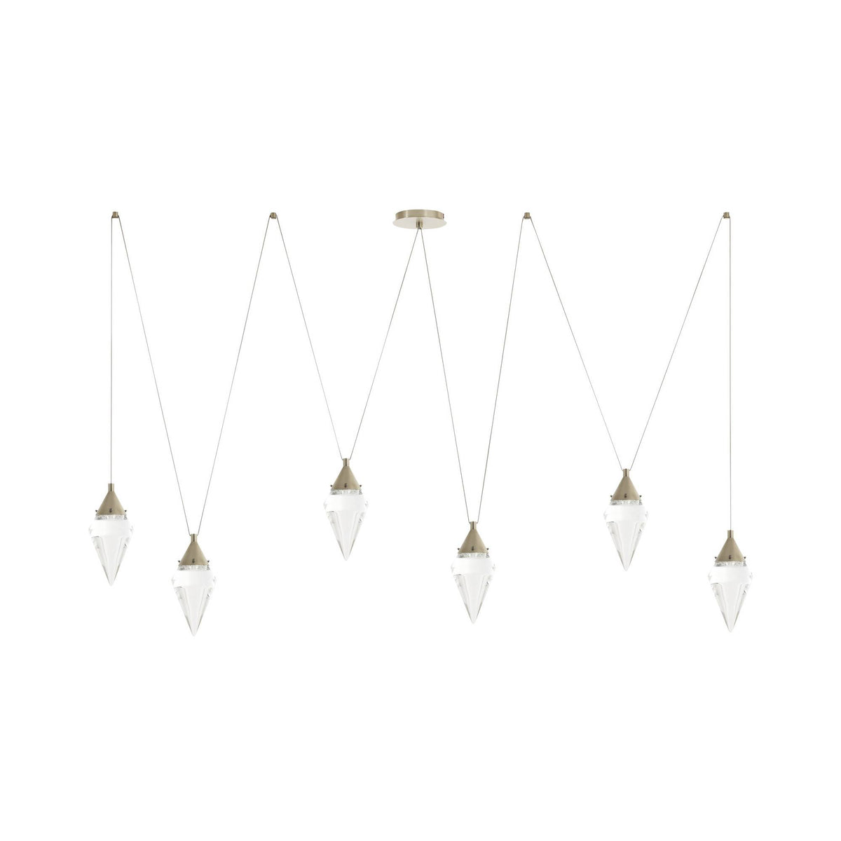 Sculptural Berkley Multi-Drop Chandelier — view 2