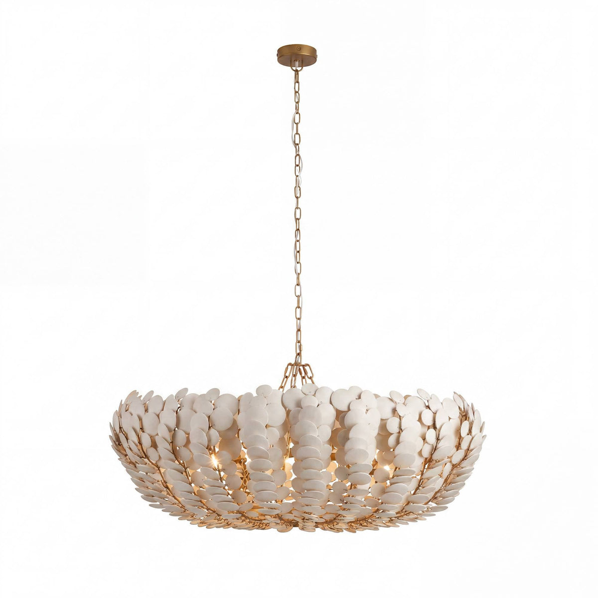Heritage Bilal Round Chandelier – White — view 1