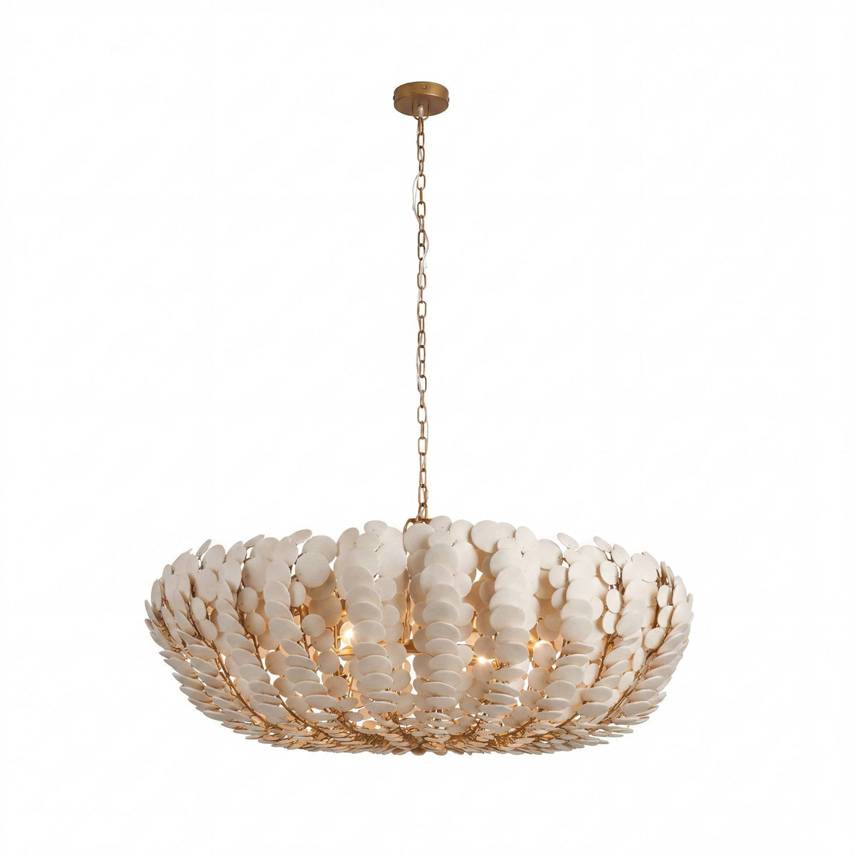 Heritage Bilal Round Chandelier – White — view 4