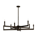 Sculptural Griff Chandelier – Black — view 1