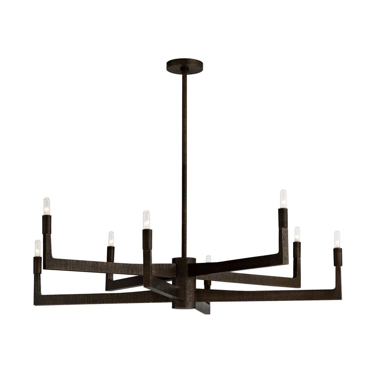 Sculptural Griff Chandelier – Black — view 1