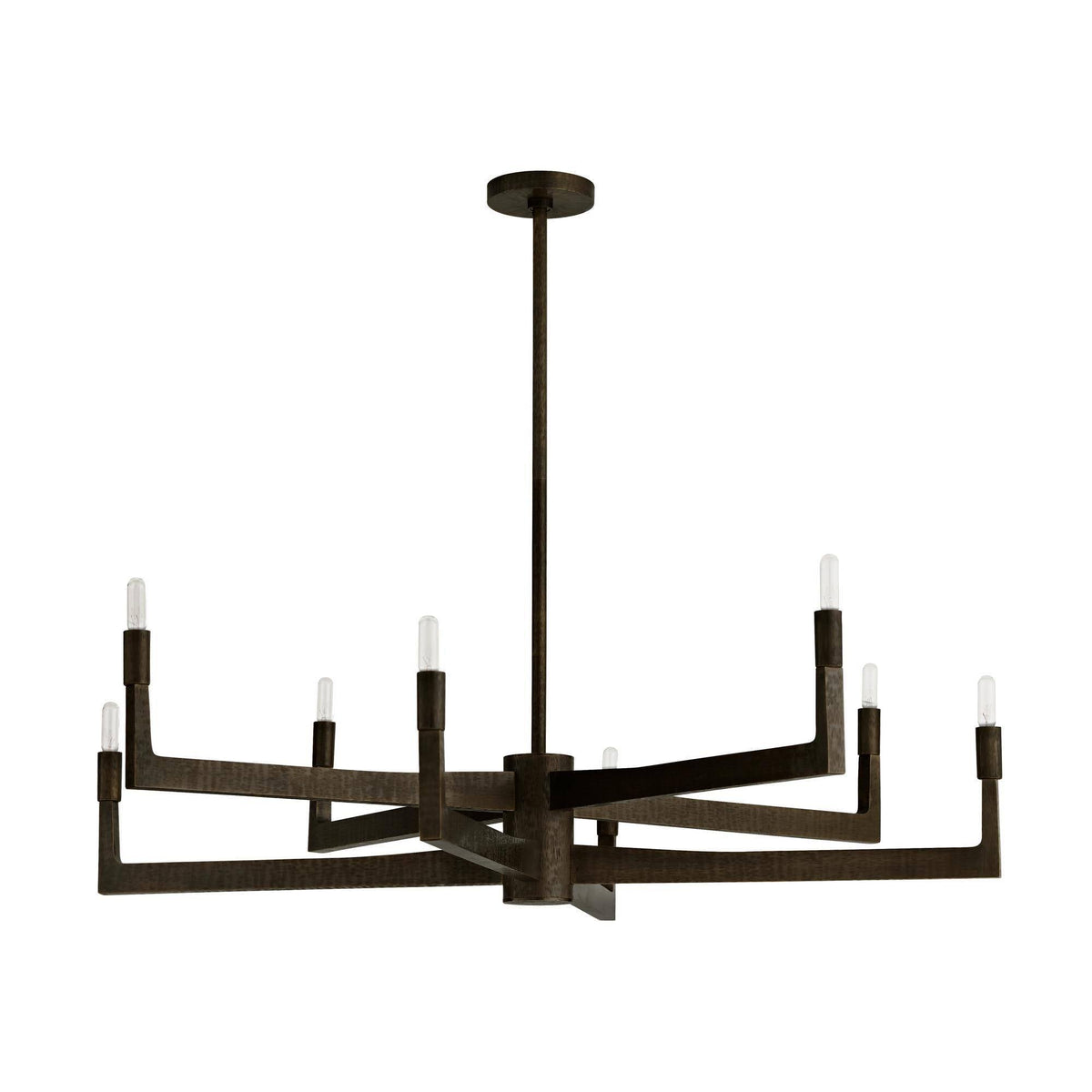 Sculptural Griff Chandelier – Black — view 3