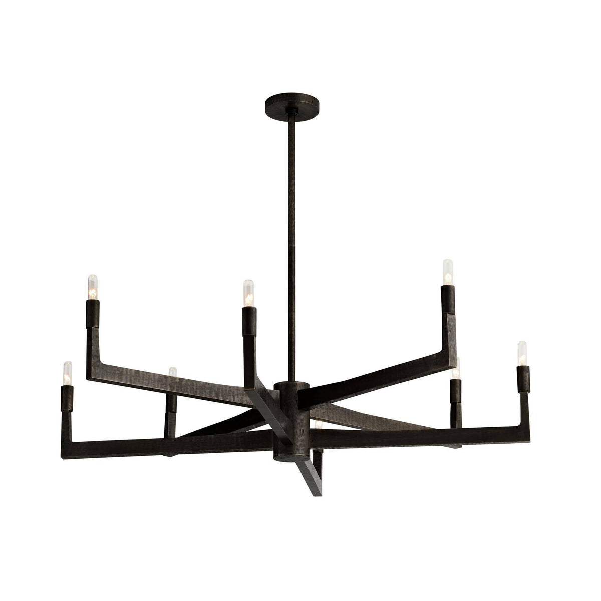 Sculptural Griff Chandelier – Black — view 5