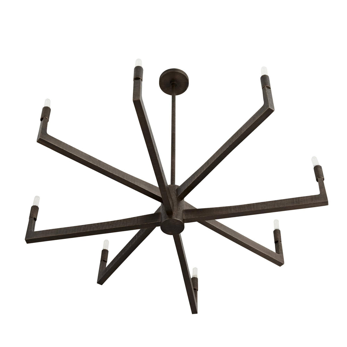 Sculptural Griff Chandelier – Black — view 7