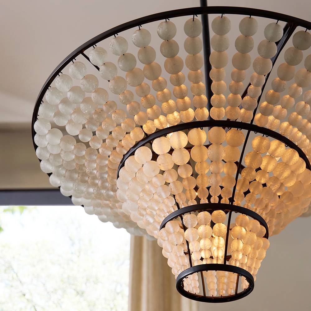 Sculptural Lulu Beaded Chandelier — view 2
