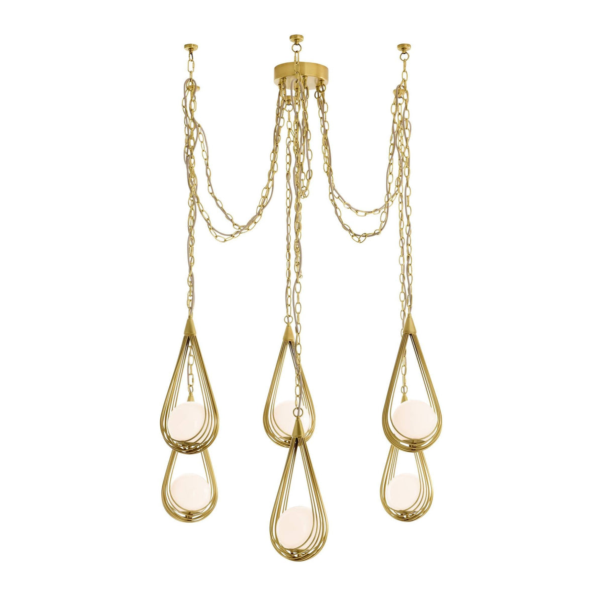 Heritage Ova Multi-Drop Chandelier — view 1