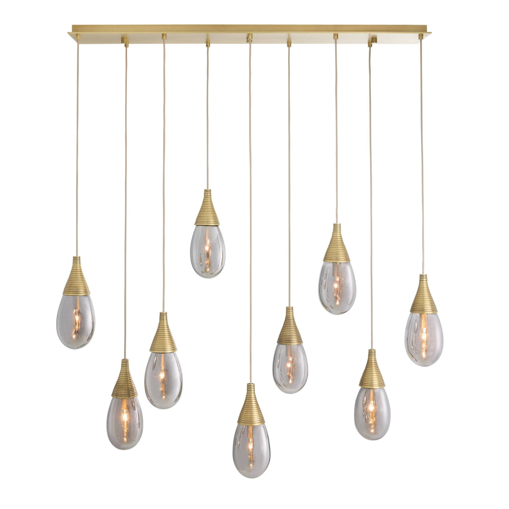 Sculptural Giselle Linear Multi-Port Chandelier — view 1