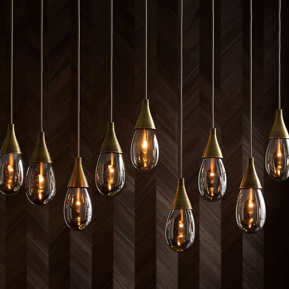 Sculptural Giselle Linear Multi-Port Chandelier — view 4