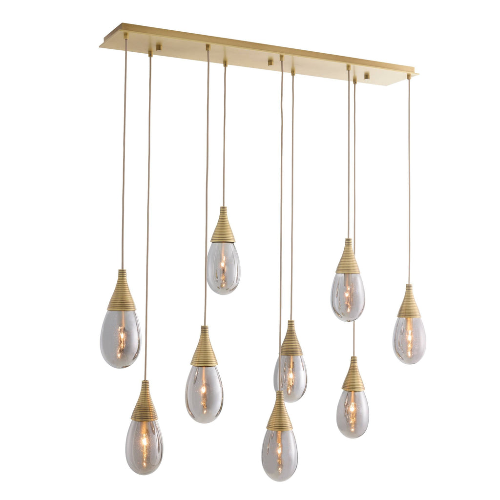 Sculptural Giselle Linear Multi-Port Chandelier — view 5
