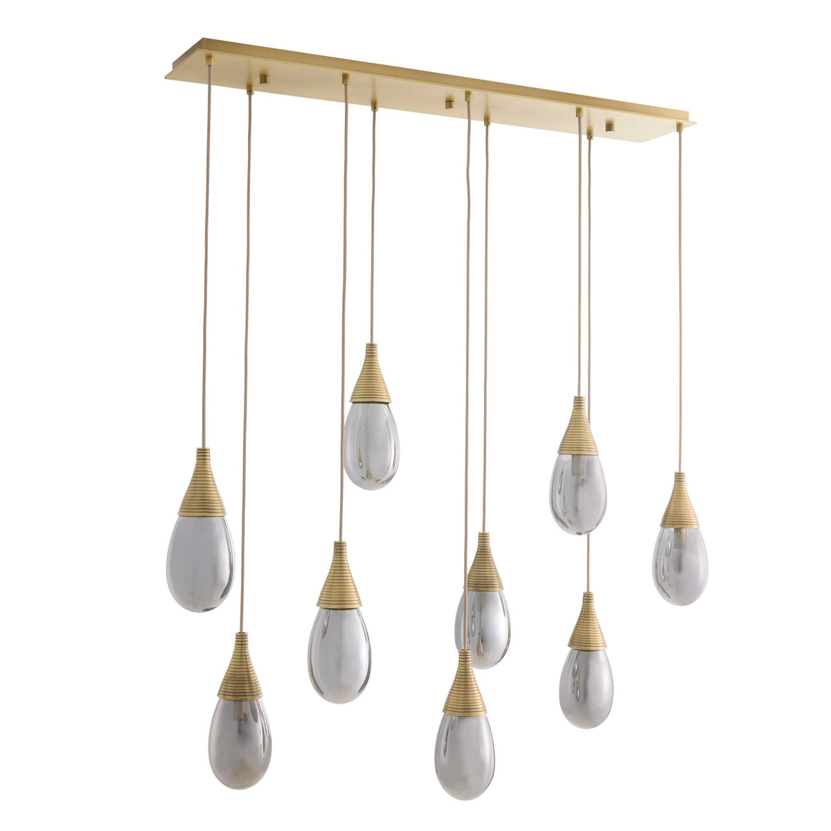 Sculptural Giselle Linear Multi-Port Chandelier — view 6