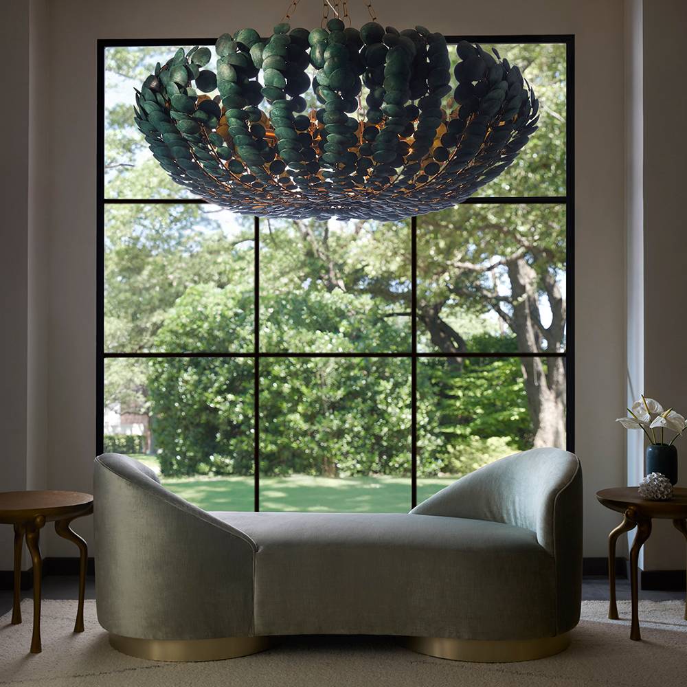 Heritage Bilal Round Chandelier – Blue — view 2