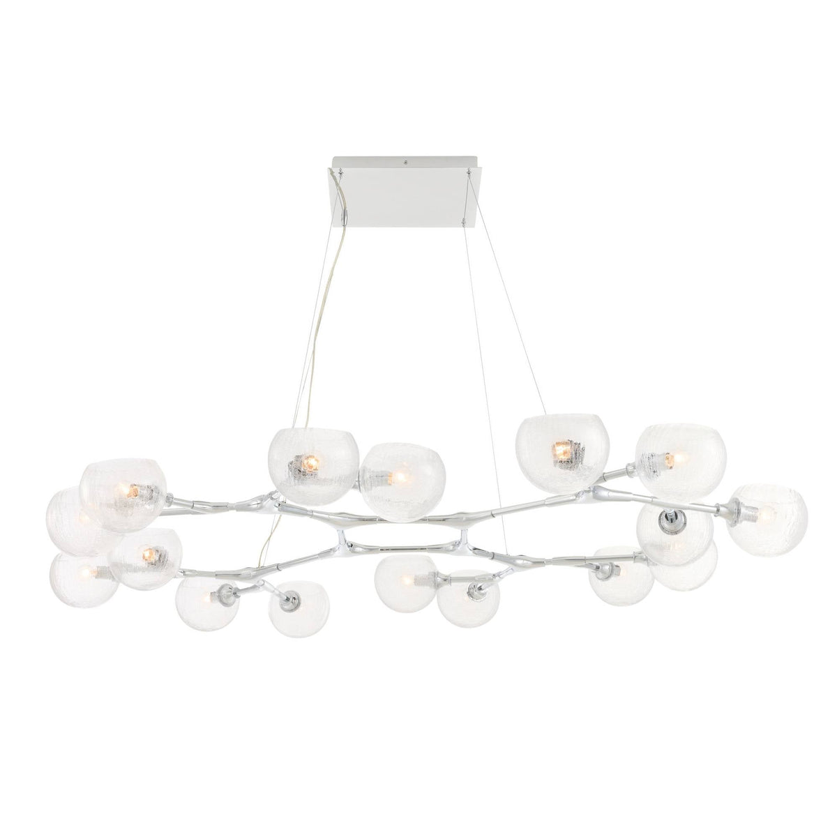 Signature Mahowald Fixed Chandelier – Silver — view 1