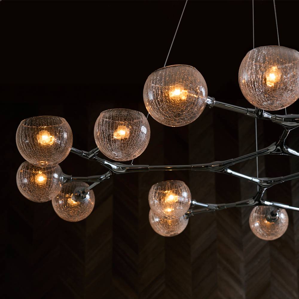 Signature Mahowald Fixed Chandelier – Silver — view 2