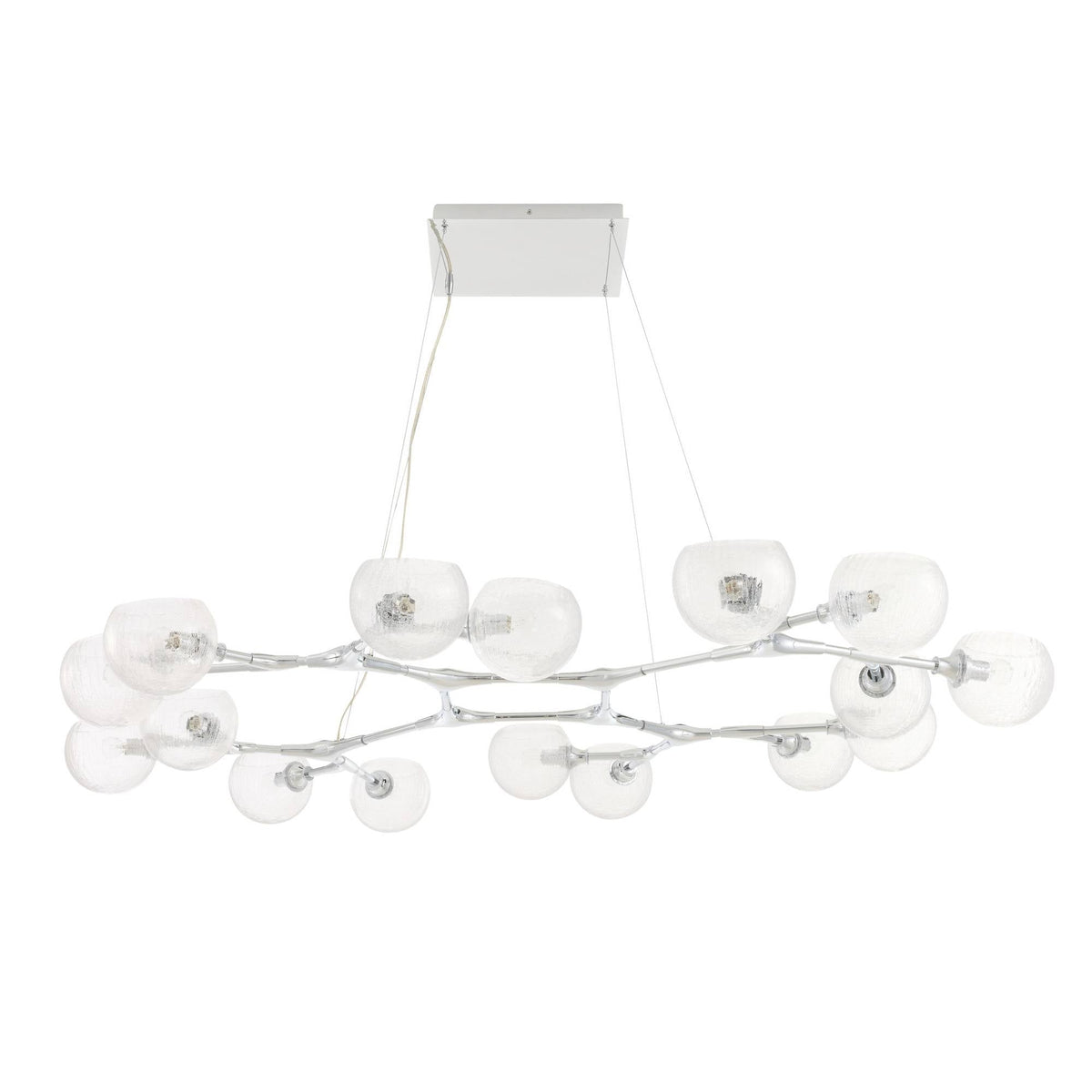 Signature Mahowald Fixed Chandelier – Silver — view 3