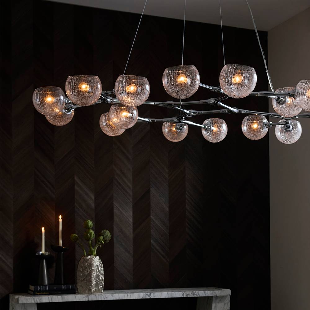 Signature Mahowald Fixed Chandelier – Silver — view 4