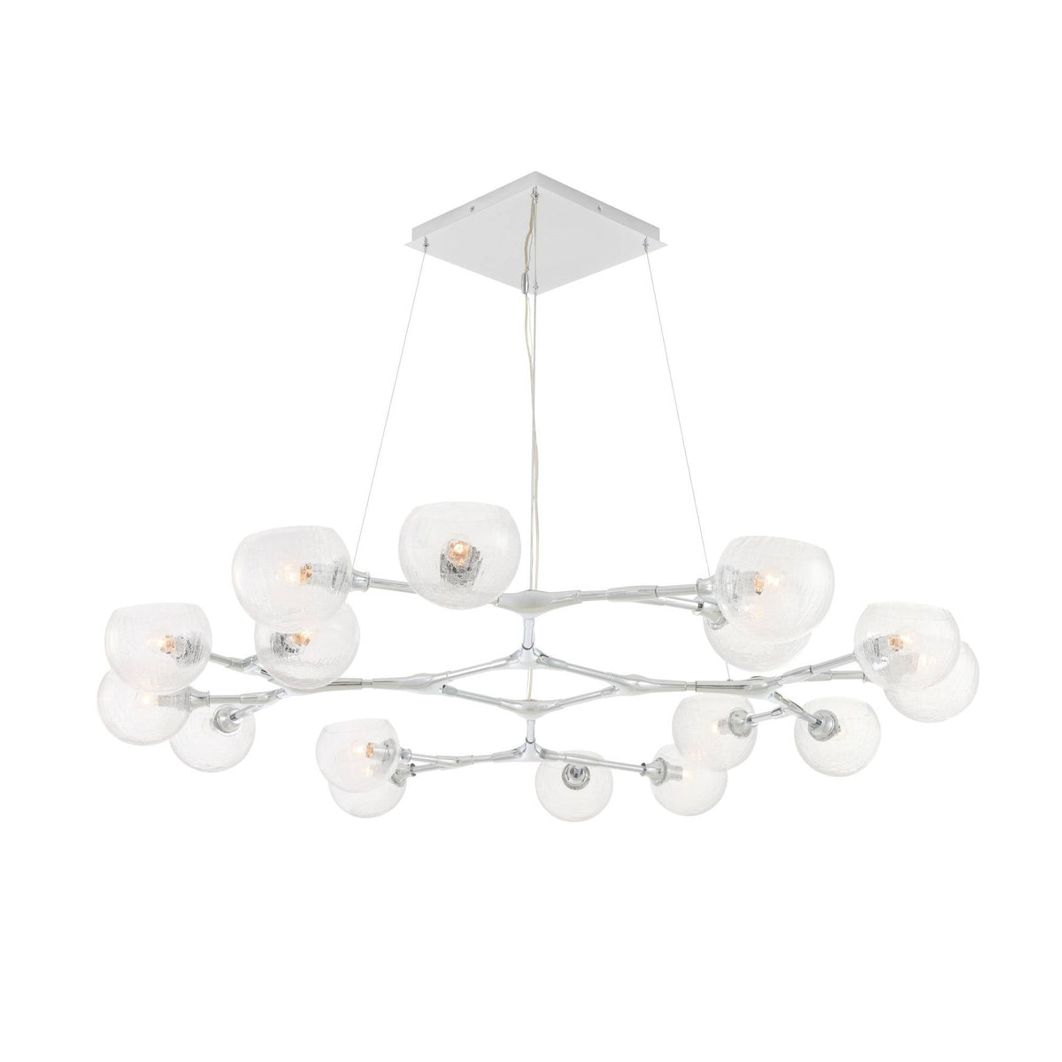 Signature Mahowald Fixed Chandelier – Silver — view 5