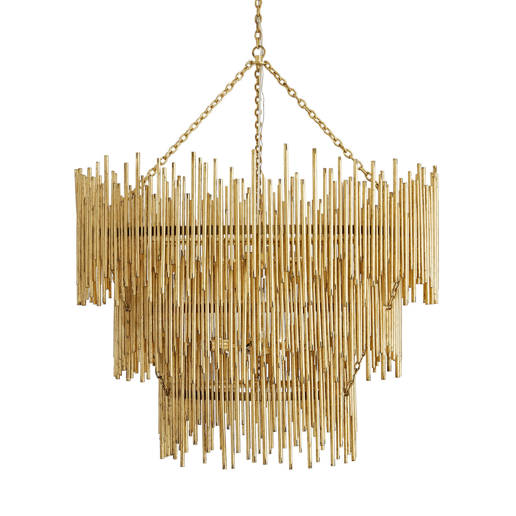 Sculptural Prescott Three Tiered Chandelier — view 1