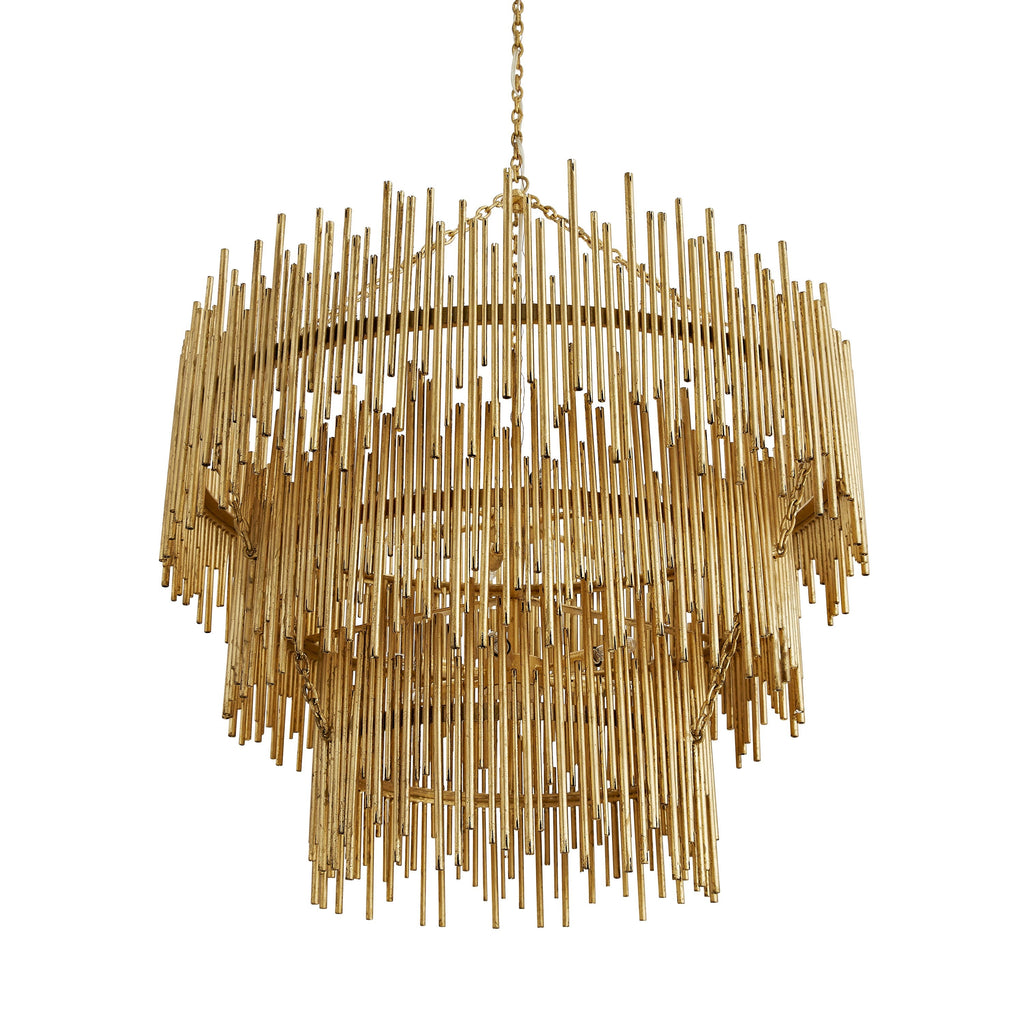Sculptural Prescott Three Tiered Chandelier — view 6