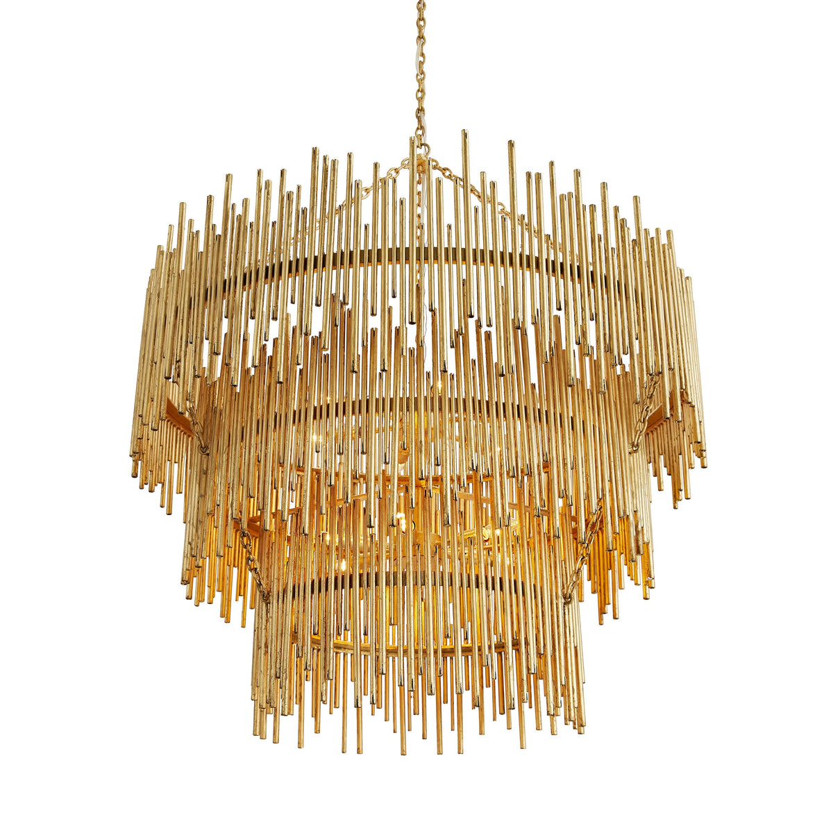 Sculptural Prescott Three Tiered Chandelier — view 7