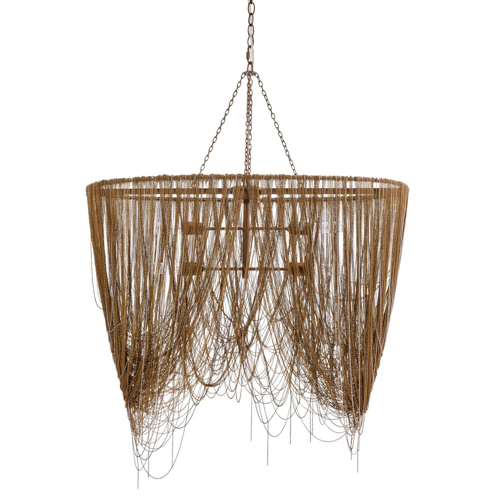 Sculptural Layla Linear Chandelier — view 2