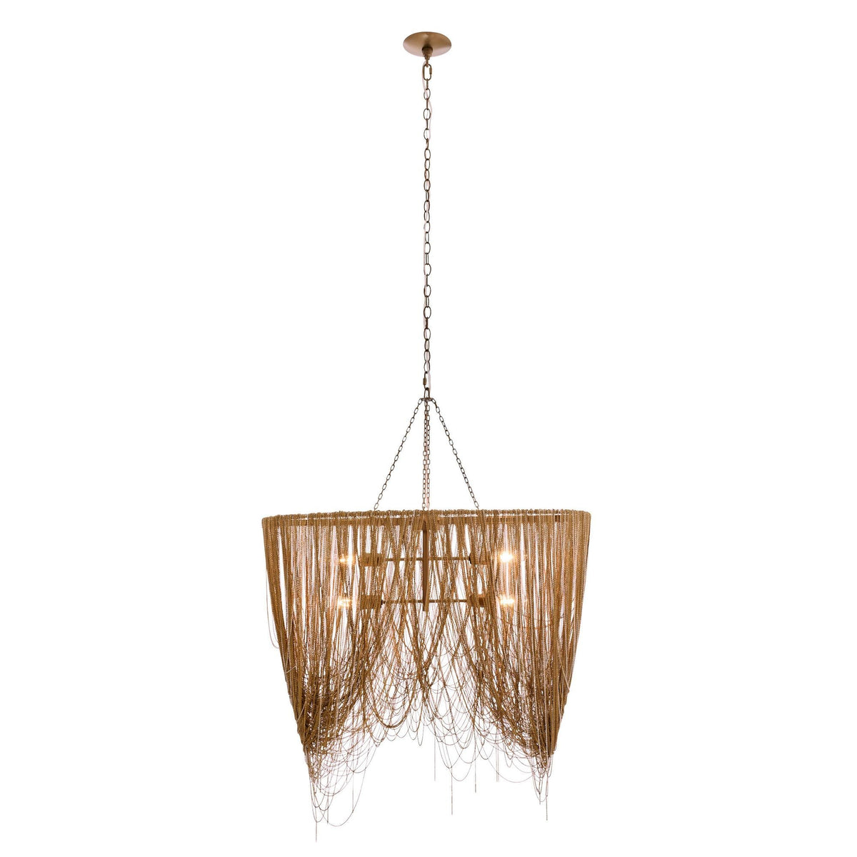 Sculptural Layla Linear Chandelier — view 3
