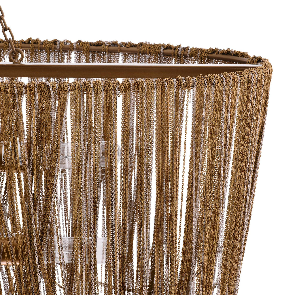Sculptural Layla Linear Chandelier — view 8
