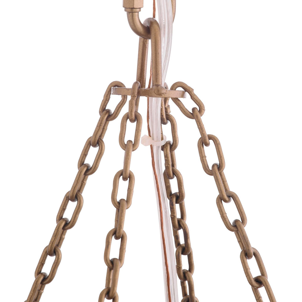 Sculptural Layla Linear Chandelier — view 9