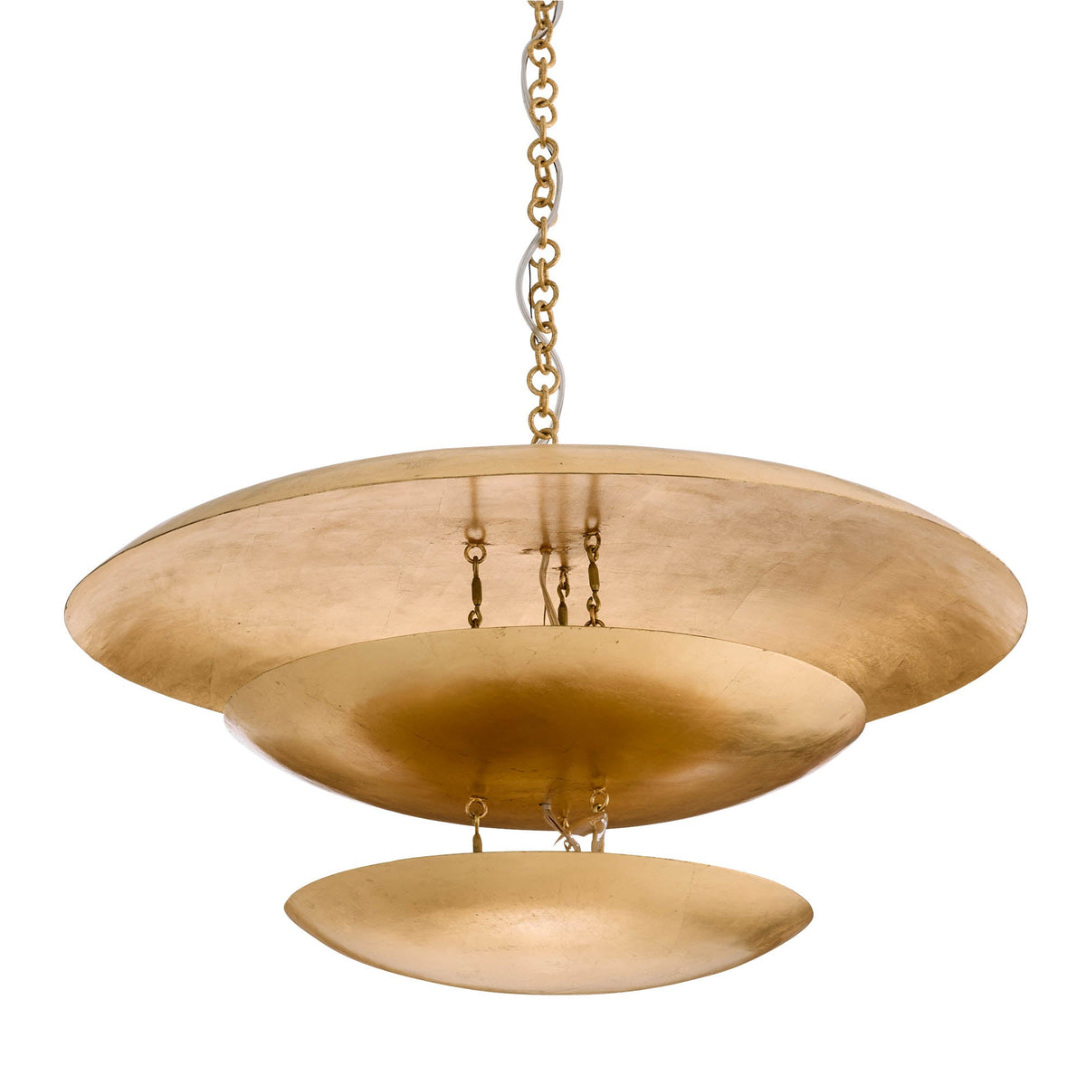 Sculptural Florko Chandelier – Gold — view 2