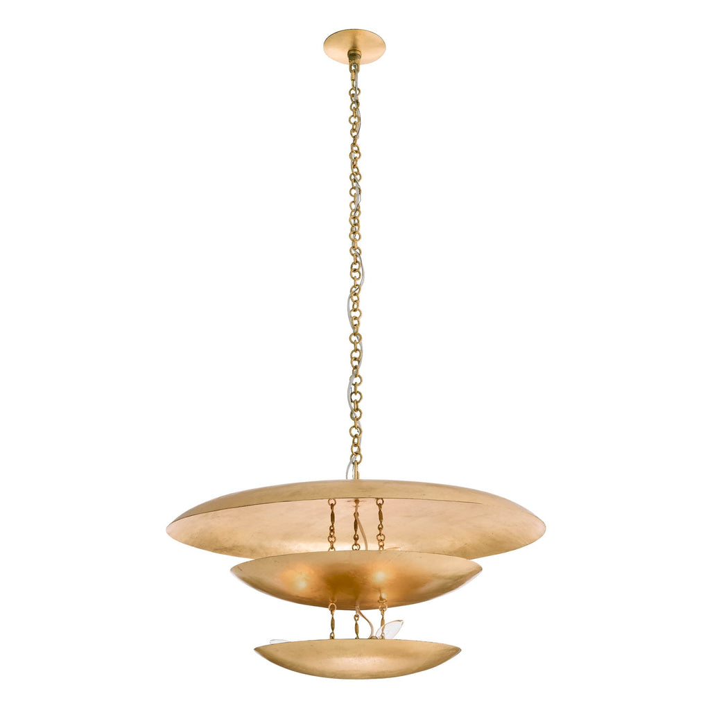 Sculptural Florko Chandelier – Gold — view 3