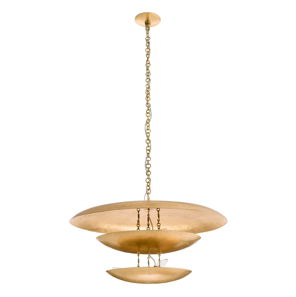 Sculptural Florko Chandelier – Gold — view 4