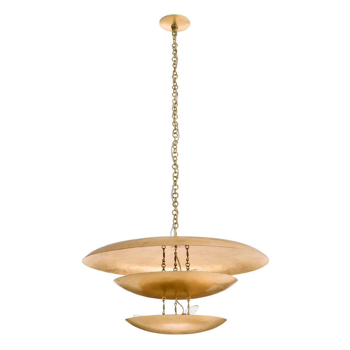 Sculptural Florko Chandelier – Gold — view 4