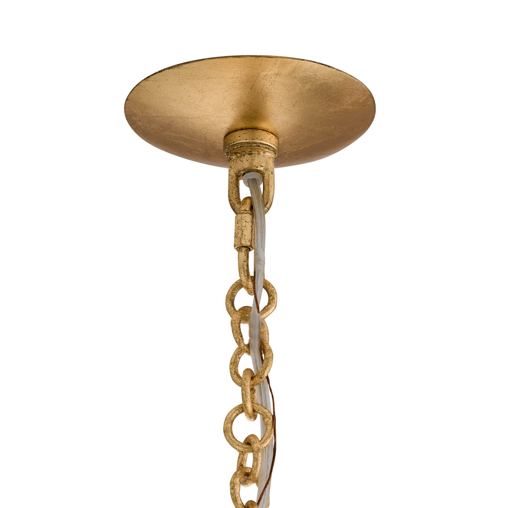 Sculptural Florko Chandelier – Gold — view 5