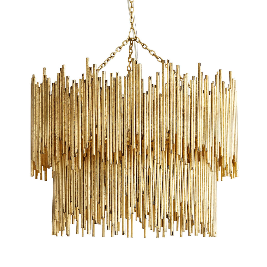 Sculptural Prescott Two Tiered Chandelier — view 1