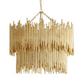 Sculptural Prescott Two Tiered Chandelier — view 1