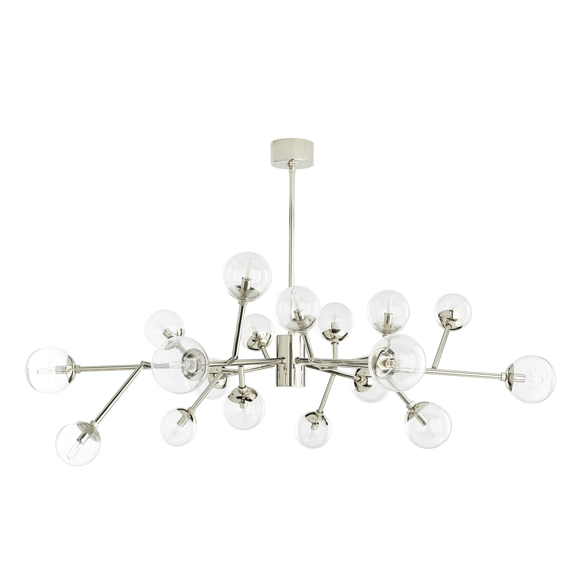 Sculptural Dallas Medium Chandelier – Silver — view 1