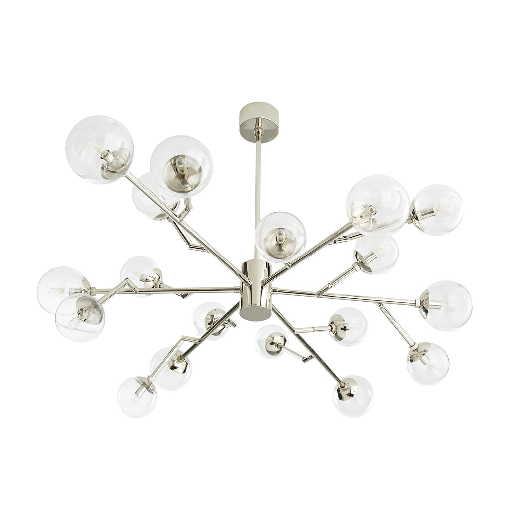 Sculptural Dallas Medium Chandelier – Silver — view 2