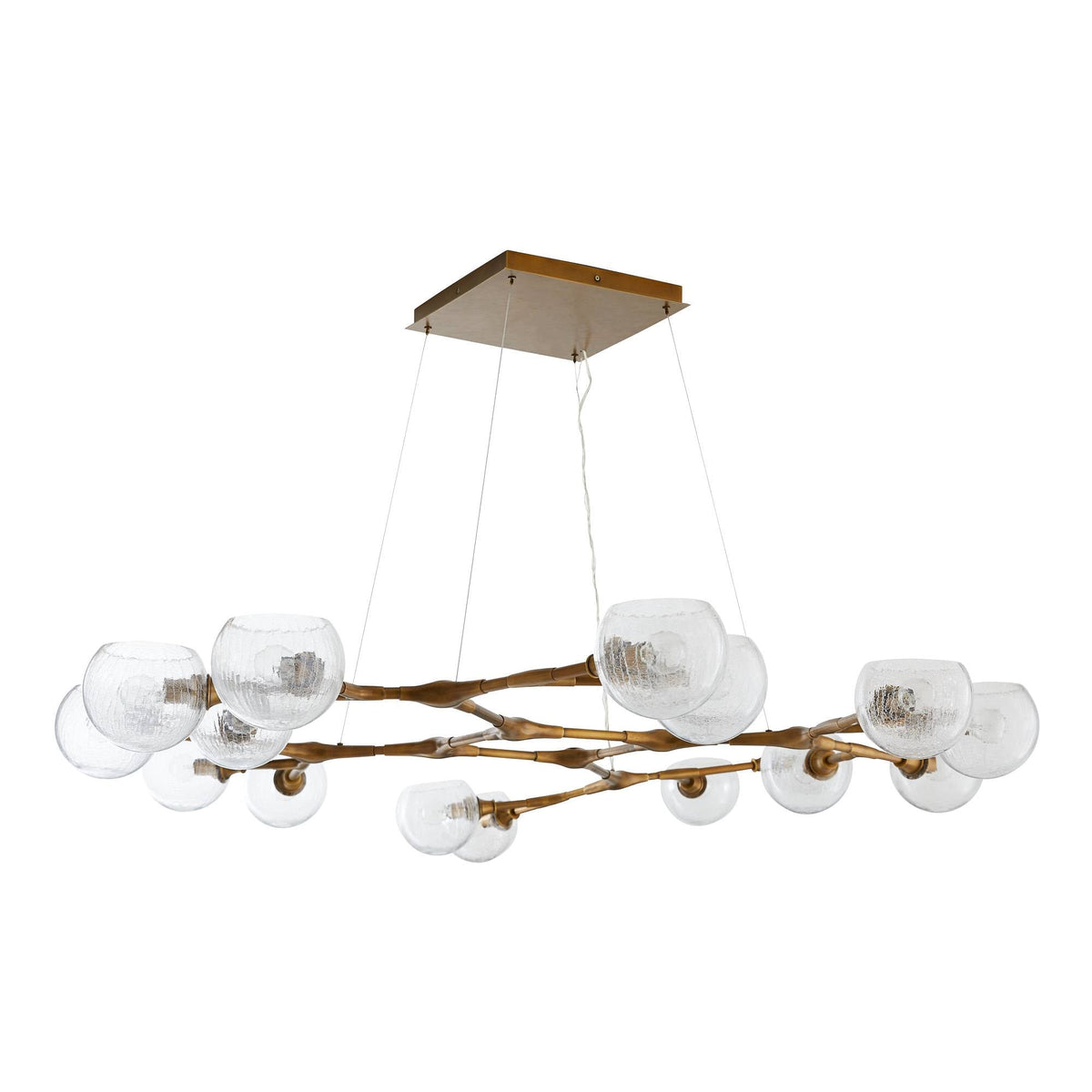 Signature Mahowald Fixed Chandelier – Gold — view 2