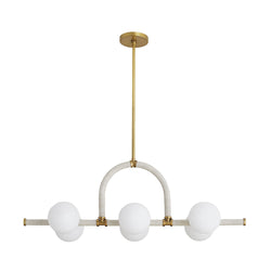 Sculptural Harrison Linear Chandelier – Gold