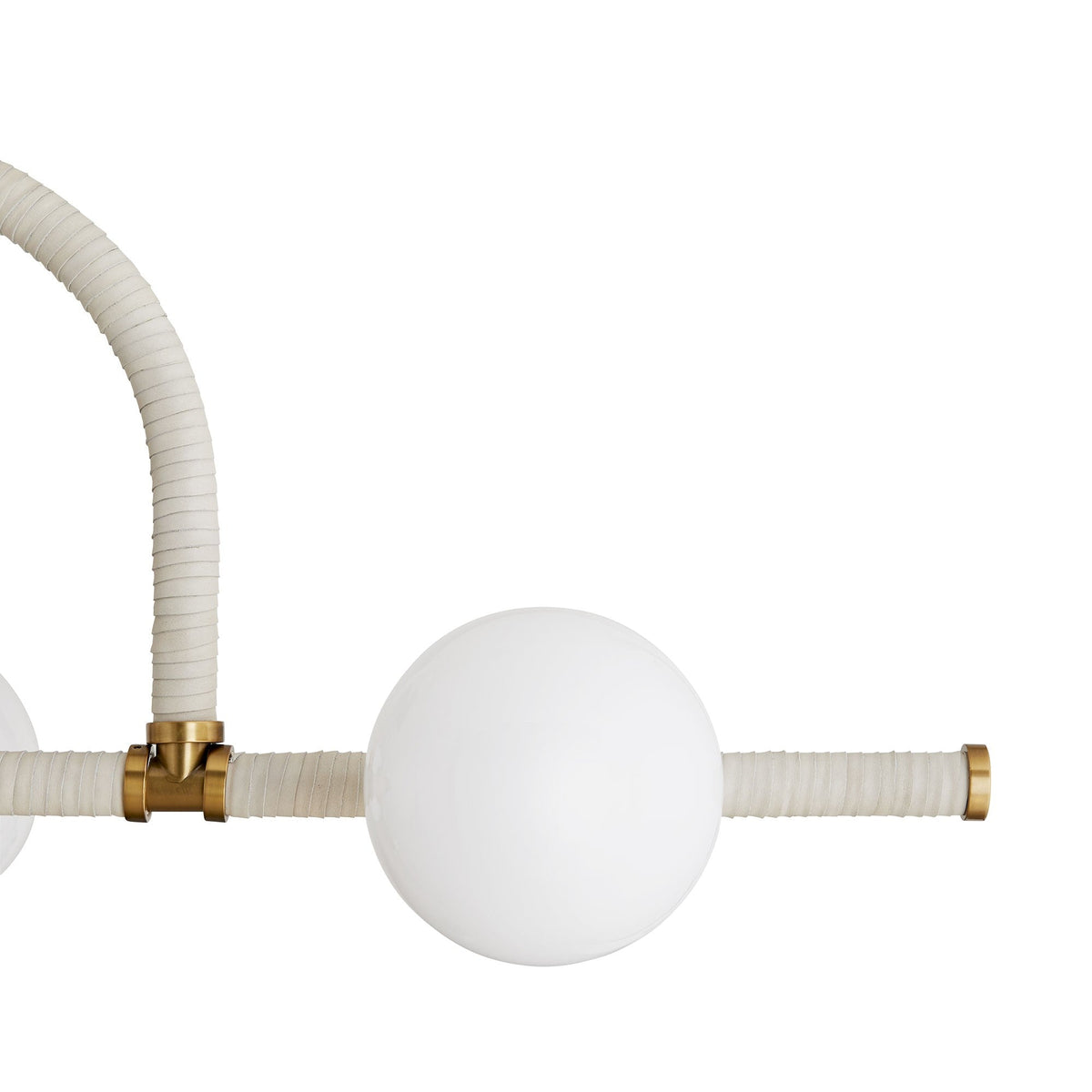Sculptural Harrison Linear Chandelier – Gold — view 7