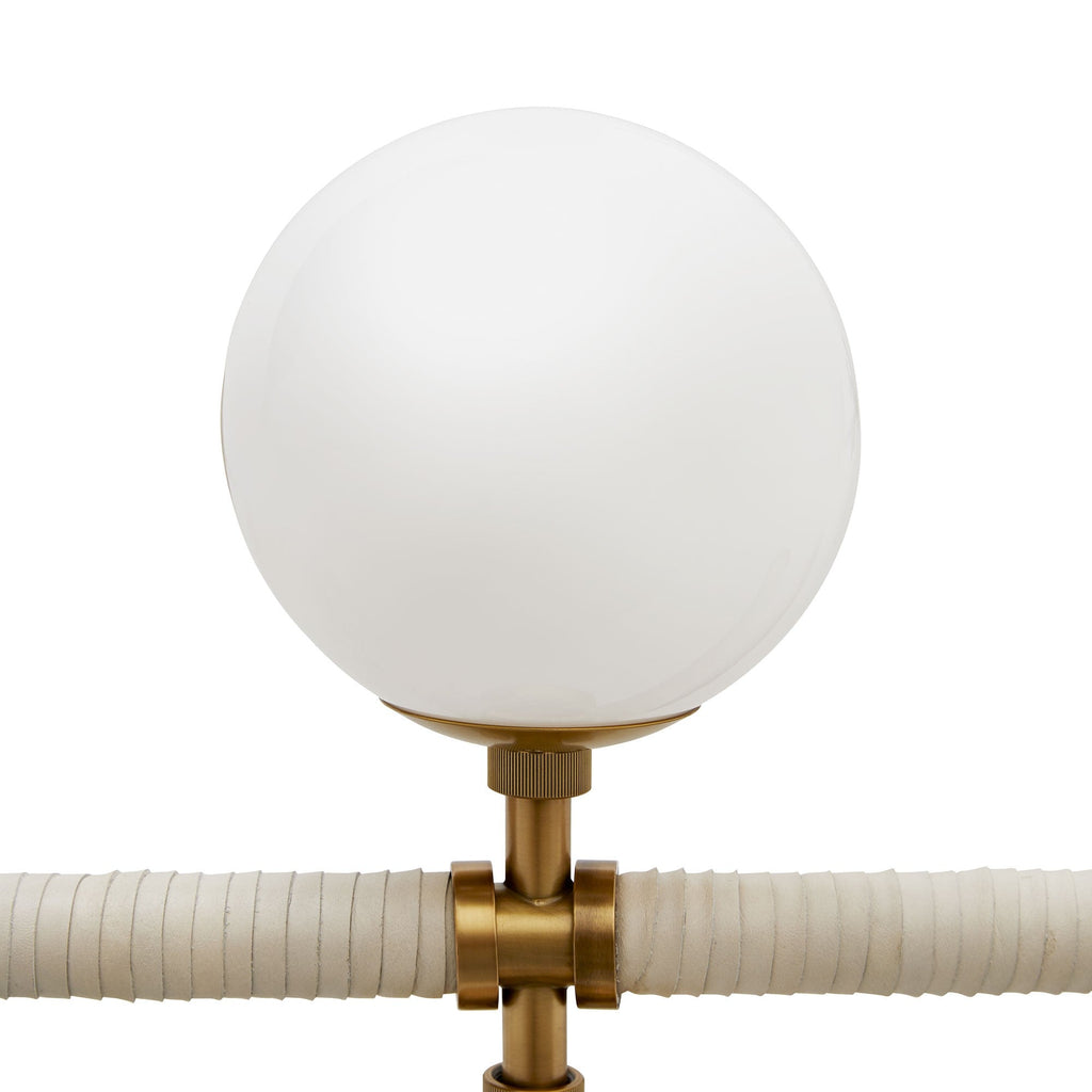 Sculptural Harrison Linear Chandelier – Gold — view 8
