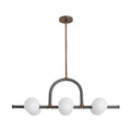 Sculptural Harrison Linear Chandelier – Brown — view 1