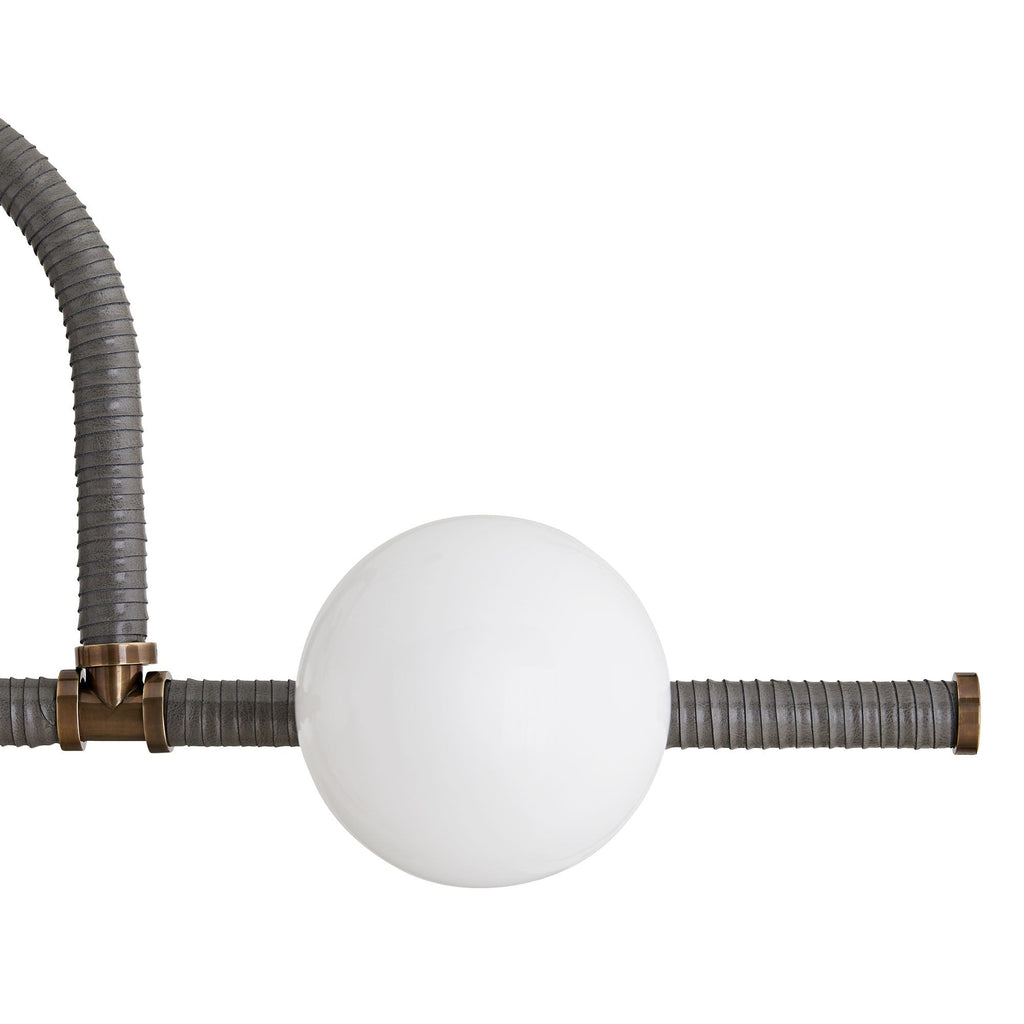 Sculptural Harrison Linear Chandelier – Brown — view 6