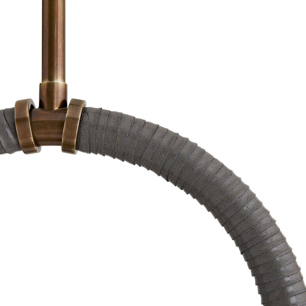Sculptural Harrison Linear Chandelier – Brown — view 9