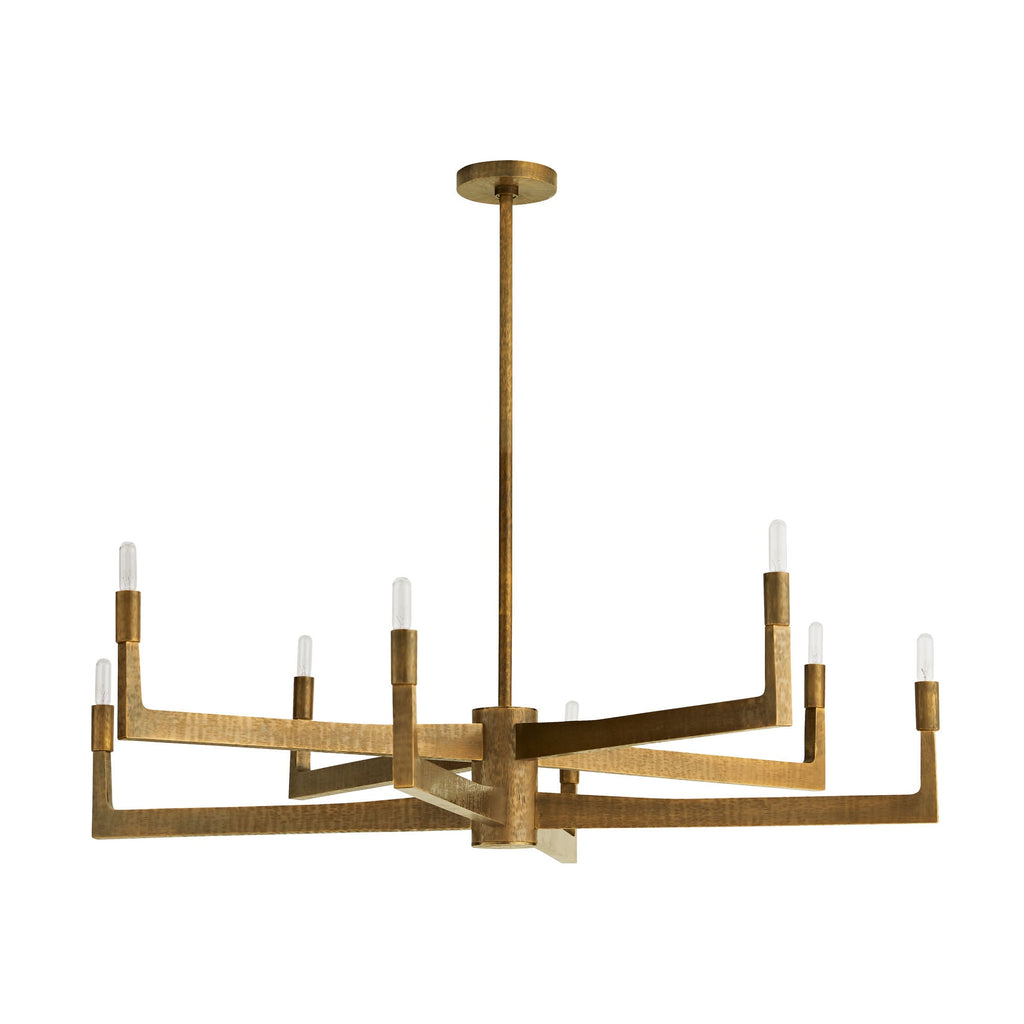 Sculptural Griff Chandelier – Gold — view 1