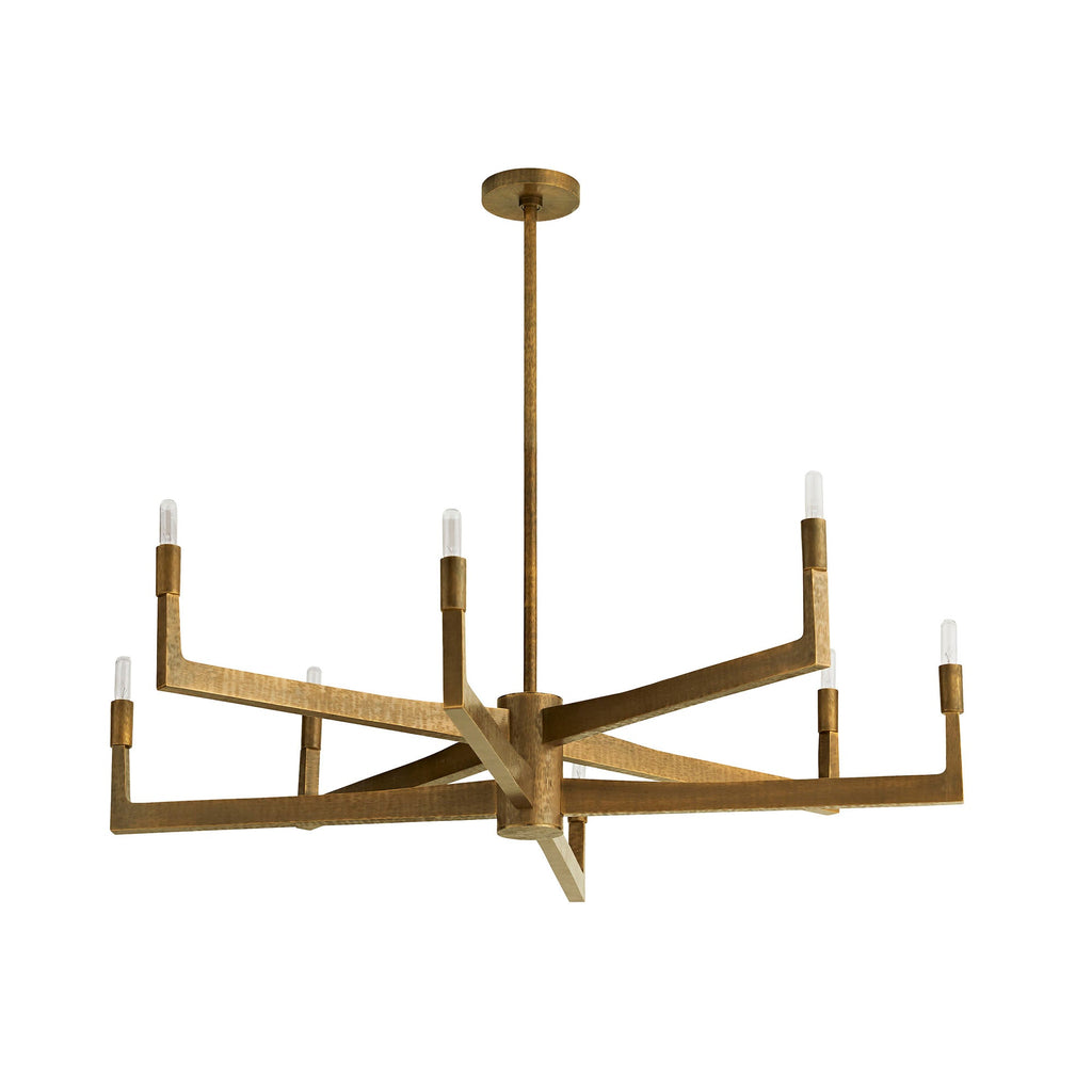 Sculptural Griff Chandelier – Gold — view 4