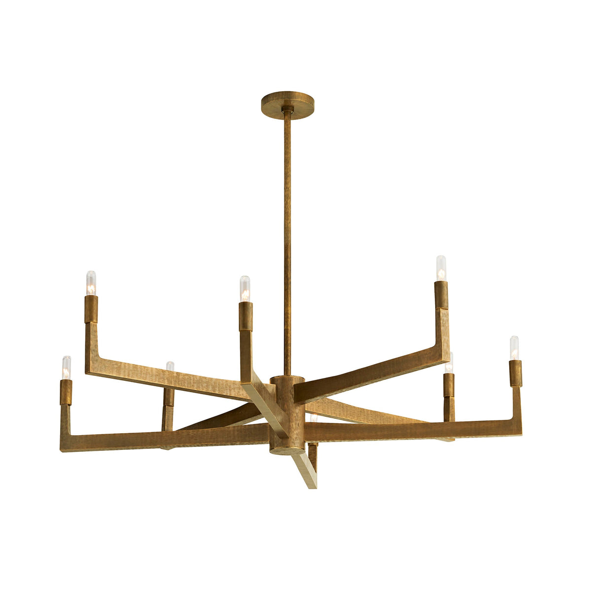 Sculptural Griff Chandelier – Gold — view 5