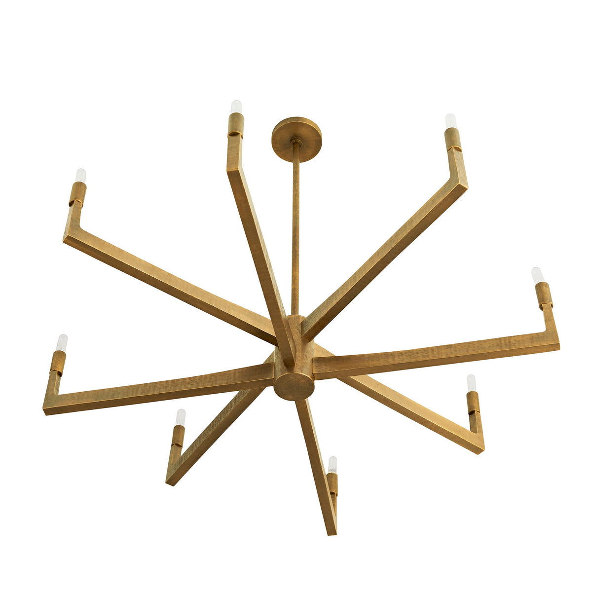 Sculptural Griff Chandelier – Gold — view 6