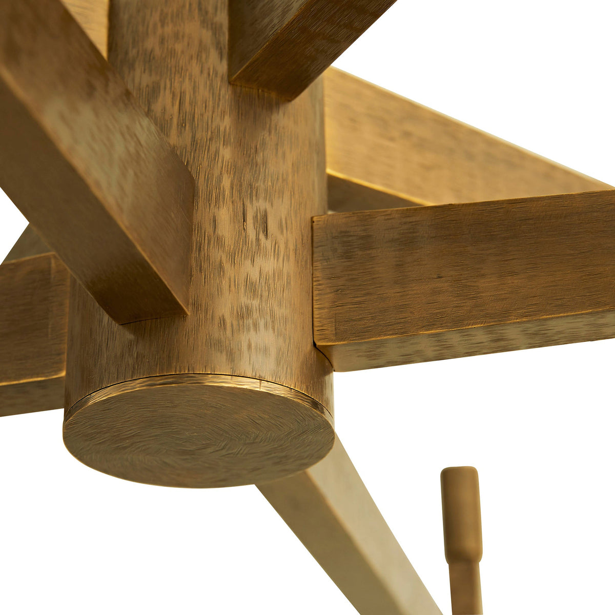 Sculptural Griff Chandelier – Gold — view 7