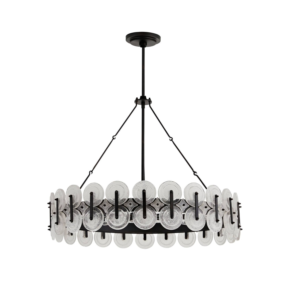 Sculptural Rondelle Chandelier — view 1