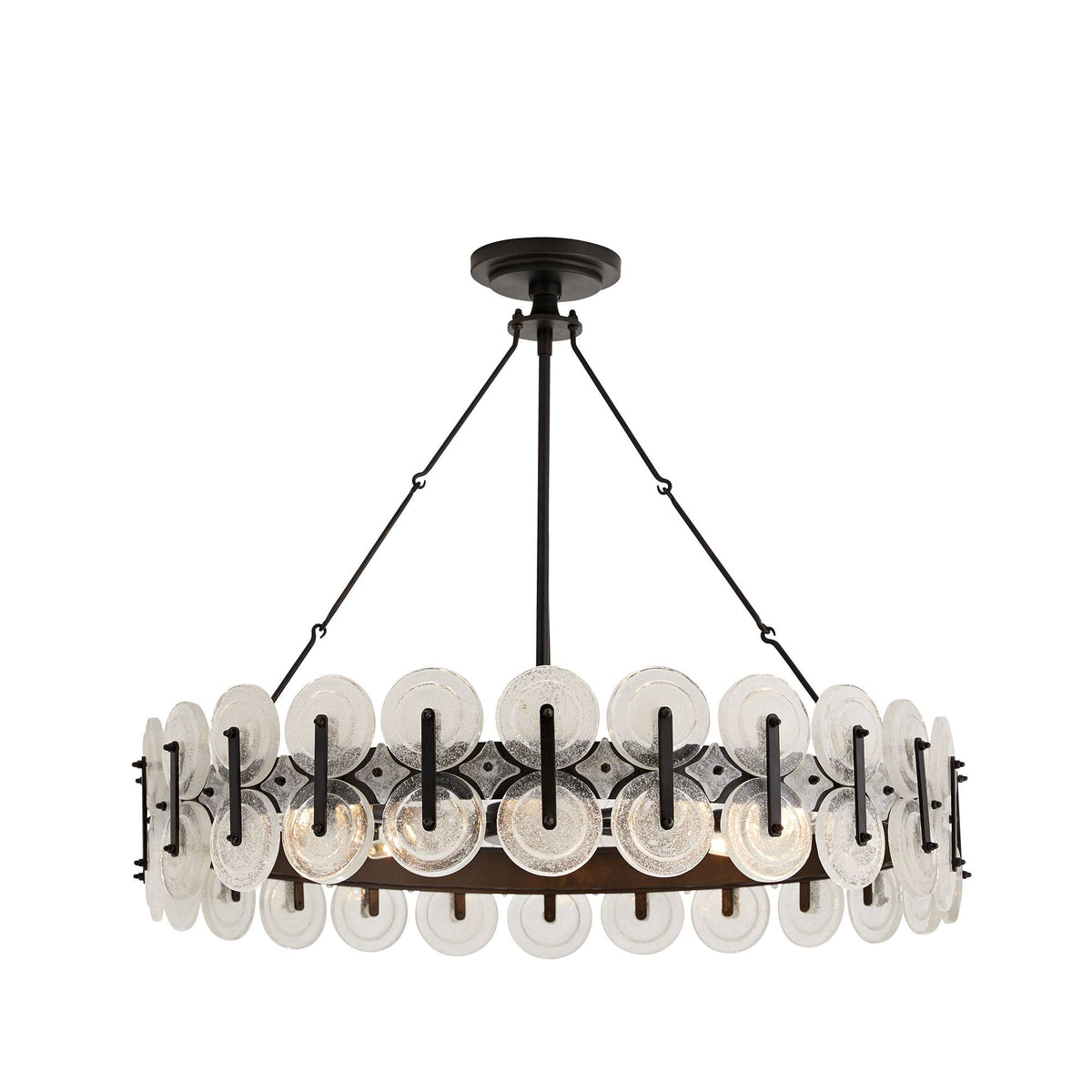 Sculptural Rondelle Chandelier — view 3